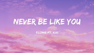 Flume  Never Be Like You ft Kai Lyrics [upl. by Gnav]