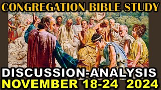 Congregation Bible Study Week of November 1824 2024 [upl. by Emawk]