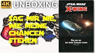 Star Wars XWing 2 Edition Sag mir nie wie meine Chancen stehen  Hindernispack  Unboxing 4K [upl. by Tibold]