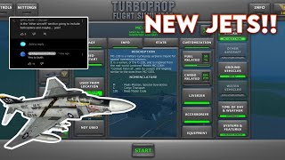 NEW JETS NEW TFS 1304 UPDATE 😳  TURBOPROP FLIGHT SIMULATOR [upl. by Sewoll]