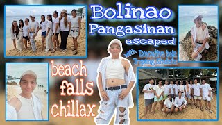 BOLINAO PANGASINAN ESCAPED beach and falls gala kasama ang mga tropa [upl. by Nommad]