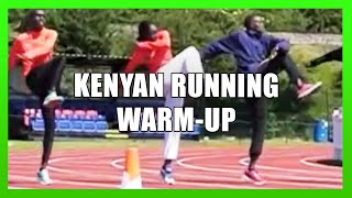 Kenyan Running WarmUp  Elite Track Drills [upl. by Neyr]