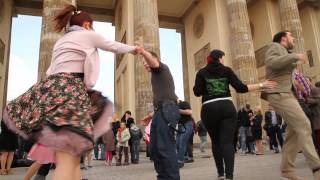 STROLL AND JIVE  flashmob  Berlin Germany April 2013 [upl. by Htiderem]