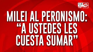 El tenso cruce entre Milei y el diputado Germán Martínez en el Congreso [upl. by Asined]