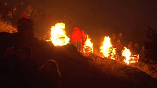 Pottenstein im Lichterglanz der Bergfeuer zum Beschluss der Ewigen Anbetung [upl. by Cynthy387]