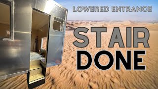 How to plan and fabricate a lower entrancestair for an Camper habitat FULL REVIEW All DIY [upl. by Langley]