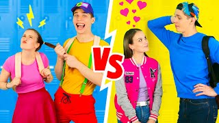 COOLEST HIGH SCHOOL YOU VS CHILD YOU  Back To School Relationship Teen Moments By 123 GO BOYS [upl. by Olsen136]