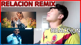 Relación Remix COREANO REACCION  Sech Daddy Yankee J Balvin Rosalía Farruko HUGO [upl. by Yattirb]