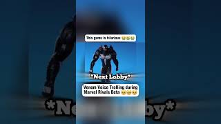 Venom Voice Trolling for the first time on Marvel Rivals Closed Beta its peak 🥺🥺🥺 [upl. by Cran]