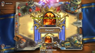 Hearthstone Majordomo Executus Card Gameplay [upl. by Llerehc]