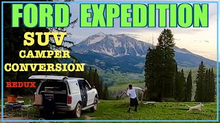 SUV Camper Conversion Ford Expedition 1st Gen Overland Build [upl. by Lauer423]