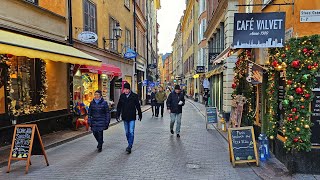 Sweden 🇸🇪 Stockholm  City Center  Drottninggatan and Gamla Stan Old Town  4K Walk [upl. by Leonidas]