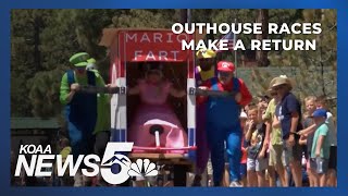 Outhouse races return to Black Forest [upl. by Polish]