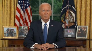 Watch full speech Biden addresses decision to exit 2024 race [upl. by Einegue]