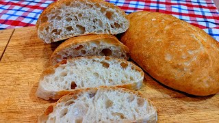 Homemade Ciabatta Bread for Beginners [upl. by Turne]