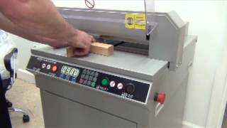 450VS Digitally Controlled Electric Paper Cutter [upl. by Kcirdderf400]