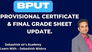 PROVISIONAL CERTIFICATE amp FINAL GRADE SHEET UPDATE [upl. by Myer954]