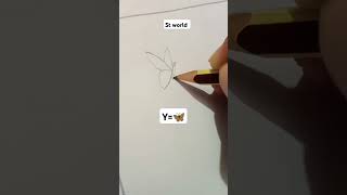 YHaw to draw a cute butterfly 🦋 creative art stworld [upl. by Huntington]