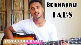 Be khayali mein bhi tera guitar tabs  Kabir Singh  guitar lesson [upl. by Eilliw]