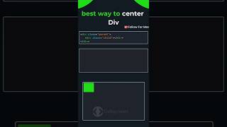 Best way to center div in CSS important bca bcastudies webdevelopment html css shorts viral [upl. by Aerdnaid380]