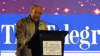 Soumitra Chatterjee recites Shesher Kobita at Tata Steel Kolkata Literary Meet Kalam2018 [upl. by Kcirde]