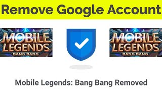 How To Remove Gmail Account From Mobile LegendsDisconnect Google Play Games In Mobile Legends [upl. by Selec]