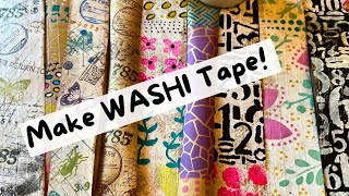 DIY WASHI Tape  WASHI TAPE Tutorial  JUNK Journal Ideas [upl. by Leira]