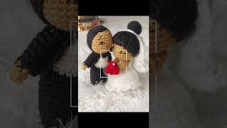 Amigurumi Gelin ampDamat amigurumi amigurumicrochet bebek örgü crochetpatterns iplik gelindamat [upl. by Dnalra643]