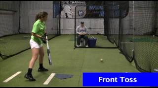 Fastpitch Softball hitting toss drills 1 [upl. by Alva818]