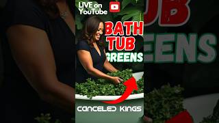 Is She Black Kamala says she cleans greens in the bathtub imwithher imnotwithher [upl. by Madge43]