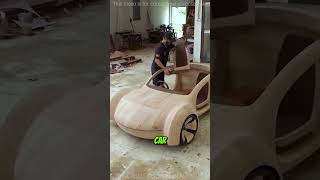 Dad Builds a Wooden Apple Car for His Son 🚗🍎✨ [upl. by Kielty371]