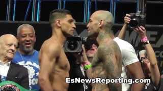 Amir Khan vs Luis Collazo Weigh ins [upl. by Huppert485]