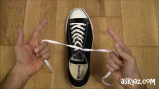 How to tie a Shoe Lace in 1 Second [upl. by Badr]