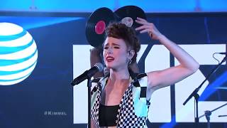 Kiesza Performs “Giant In My Heart” on Jimmy Kimmel LIVE [upl. by Stricklan]