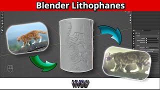 Easy lithophane in Blender for 3d printing [upl. by Sturrock]