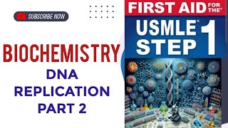 DNA REPLICATION part 2 biochemistry 11  First Aid USMLE Step 1 in UrduHindi [upl. by Nnyloj]