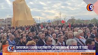 ShkodraWeb  Dita e Flamurit sjell dhuratë Gjergj Kastriot Skenderbeun në Tuz të Malit të Zi [upl. by Tegirb]