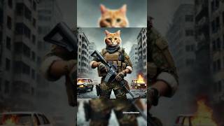 Heartwarming Story of a Soldier Father and His Kitten Amidst War😥 shorts cat [upl. by Clymer]