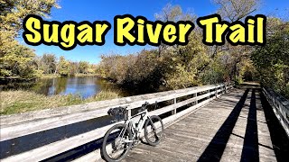 Sugar River State Trail  New Glarus to Brodhead  Gravel Biking WI [upl. by Ynaffet324]