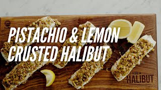 Pistachio amp LemonCrusted Halibut  Cooking with Christina [upl. by Nolyar943]