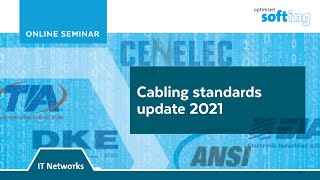 Online Seminar Cabling standards update 2021 [upl. by Akeimahs]