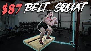 DIY Belt Squat Machine  Homemade Belt Squat [upl. by Ynaffets]