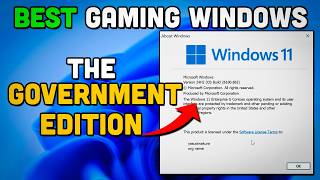 Custom Windows 11 quotGovernment Editionquot Best GAMING ISO or a SCAM [upl. by Marigolde]