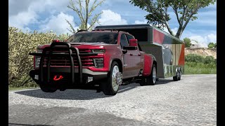 Chevrolet Silverado 3500 HD with Car Hauler Alfa 8c PriceEvanstonATS Mods [upl. by Aube]