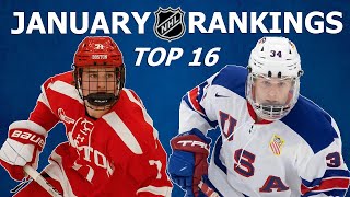 2024 NHL DRAFT RANKINGS  January Top 16 [upl. by Aseretairam]