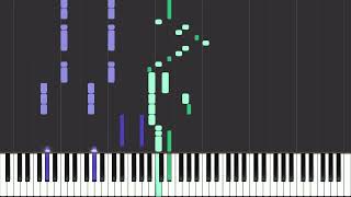 Into The Night  YOASOBI  Piano Tutorial  Sheet Music amp MIDI [upl. by Cleo]