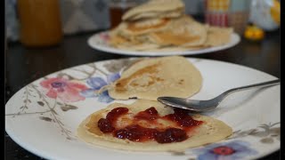 Recette pancakes facile et rapide sans lait et sans repos [upl. by Adnuhser]