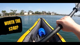 Is The Inflatable Kayak From Costco Worth It Tobin Sports Wavebreak Kayak [upl. by Norac]