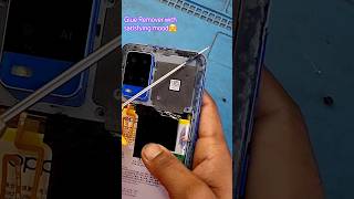 Glue Remover with satisfying mood 😌 🫠 shorts smartphone repring [upl. by Arymat]