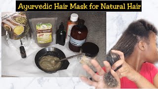 DIY Ayurvedic Hair Mask for Natural Hair Growth Retention and Thickness [upl. by Annasor934]